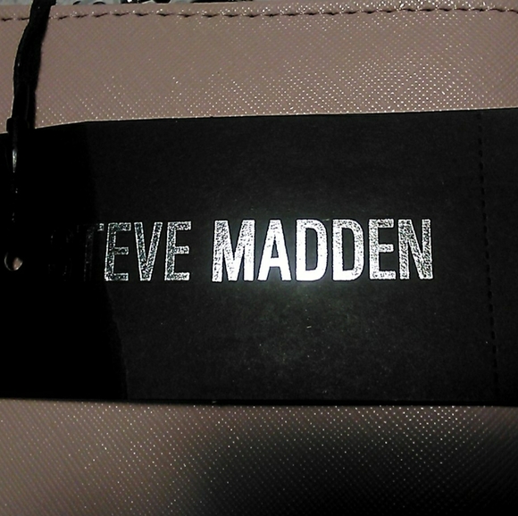 BNWT MULTI 3 CROSSBODY BAG BY STEVE MADDEN BONE W/ BLACK TRIPLE INTERIOR LOOK!! - Picture 7 of 12